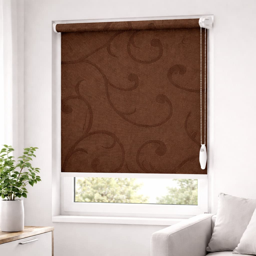 Тканинні ролети Акант 2261 коричневий
