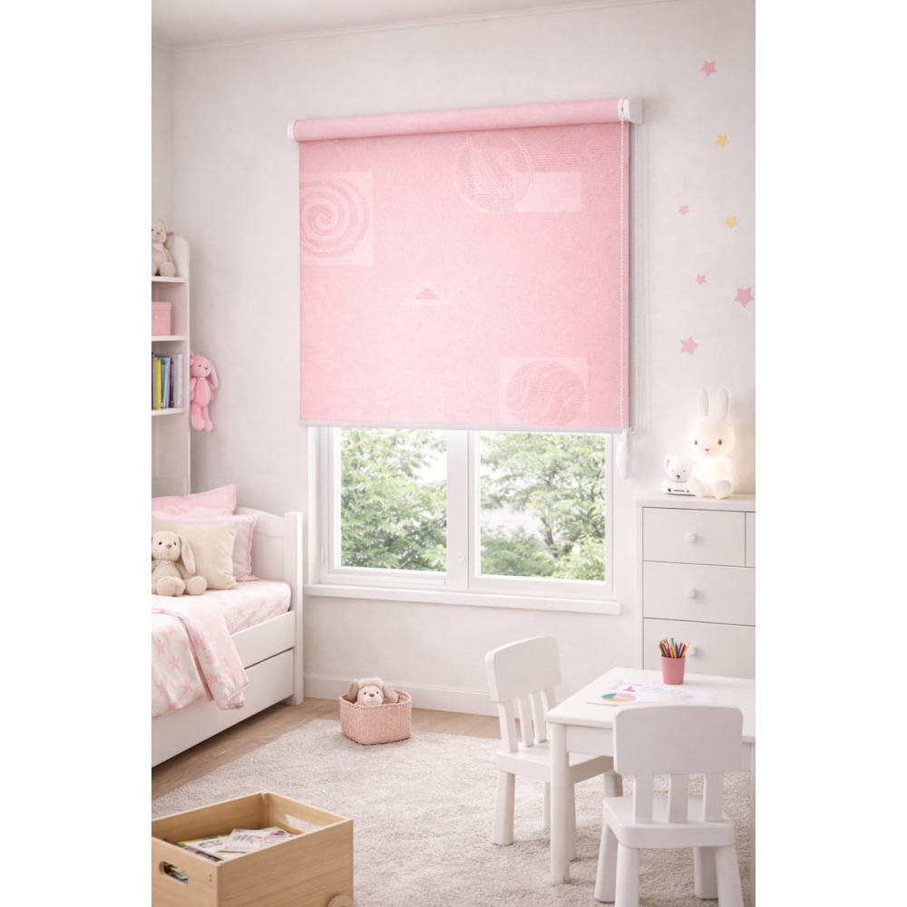 Тканинні ролети Ікеа 1842 рожевий