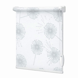 Тканинні ролети Квіти 5428-1 сірий