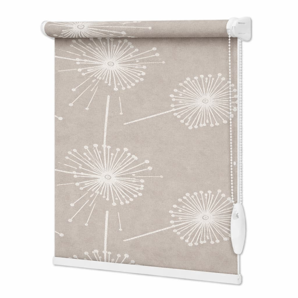 Тканинні ролети Квіти 5428-2 кавовий