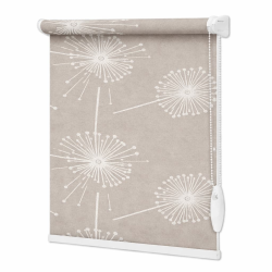 Тканинні ролети Квіти 5428-2 кавовий