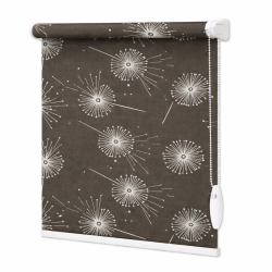 Тканинні ролети Квіти 5428-3 коричневий