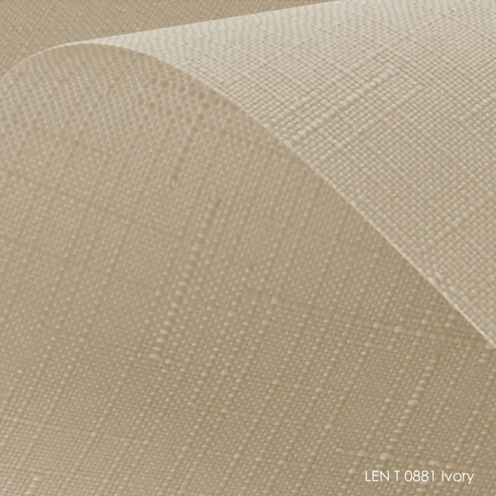 Тканинні ролети Льон 0881 темний беж