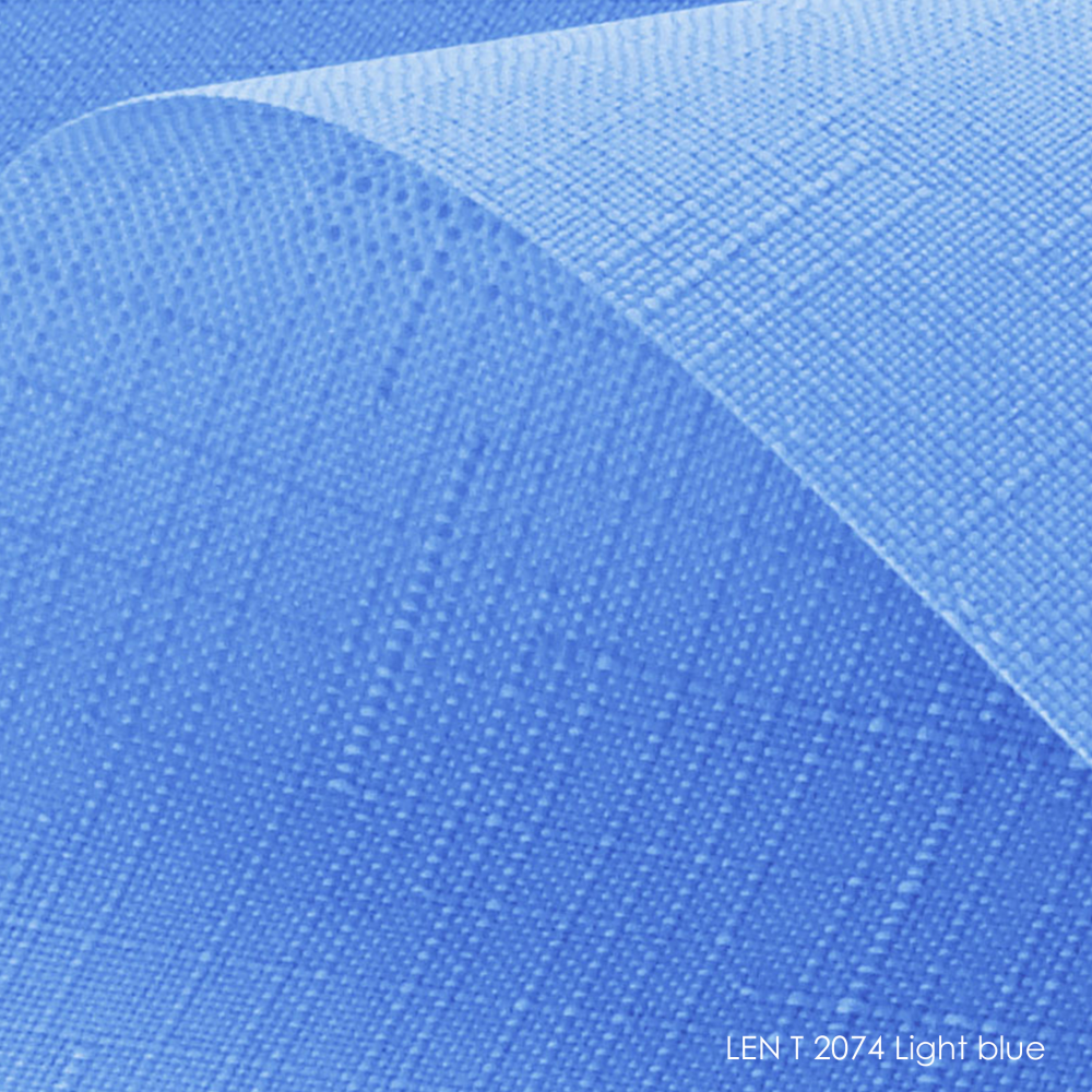 Тканинні ролети Льон 2074 блакитний