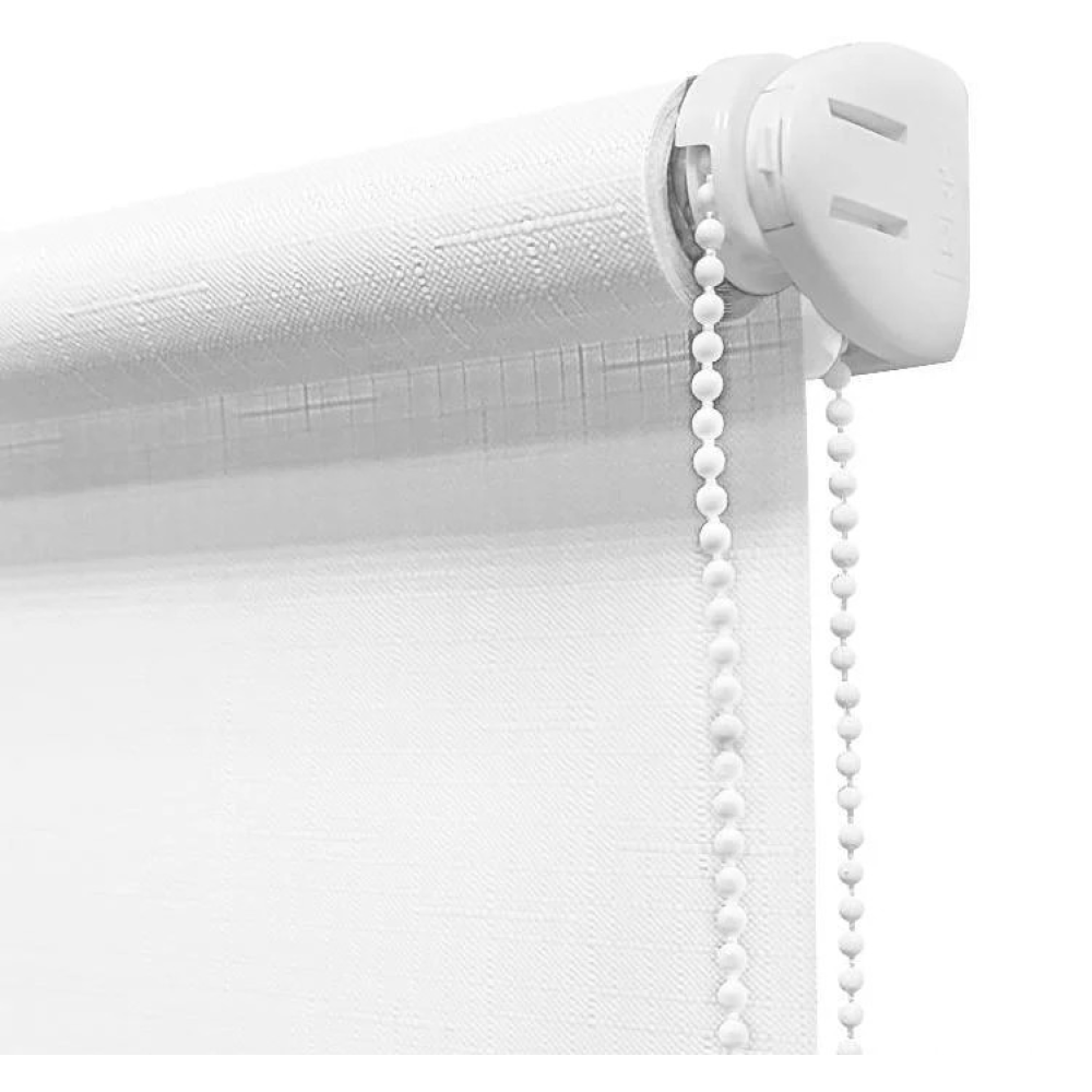 Тканинні ролети Льон 0800 білий