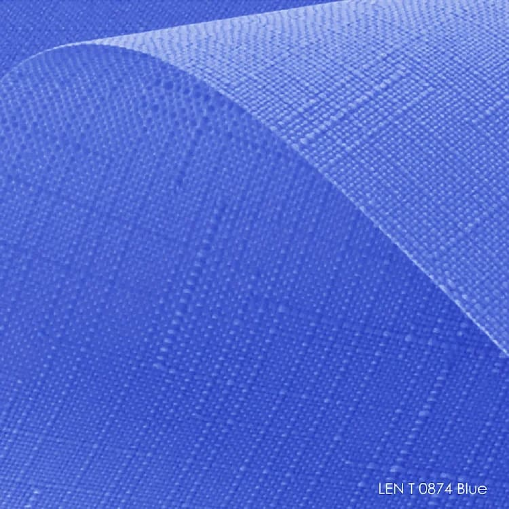 Тканинні ролети Льон 0874 синій