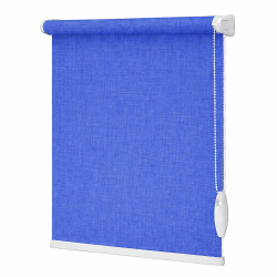 Тканинні ролети Льон 0874 синій