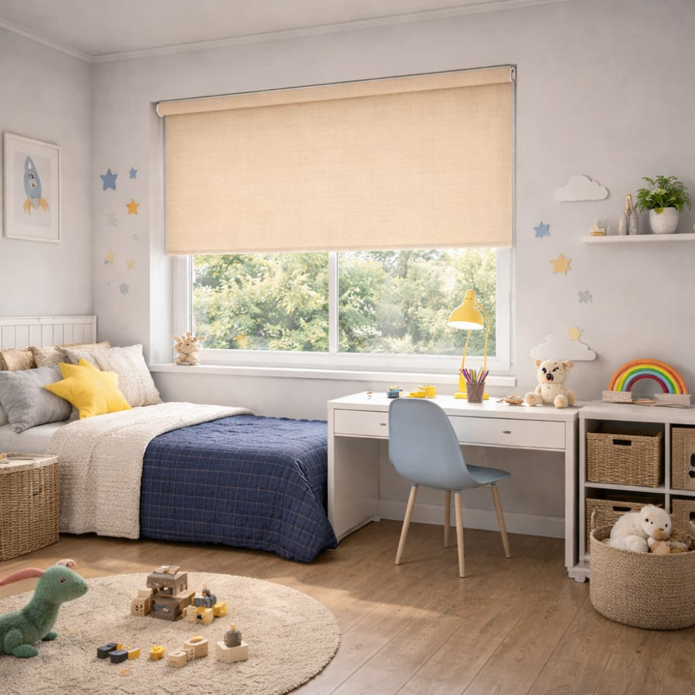 Тканинні ролети Льон 0877 персик