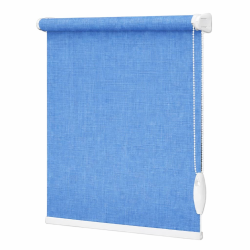 Тканинні ролети Льон 2074 блакитний