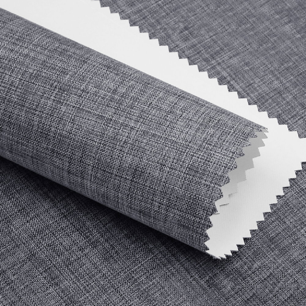 Тканинні ролети Лінен Лук (блекаут) 6 темно-сірий