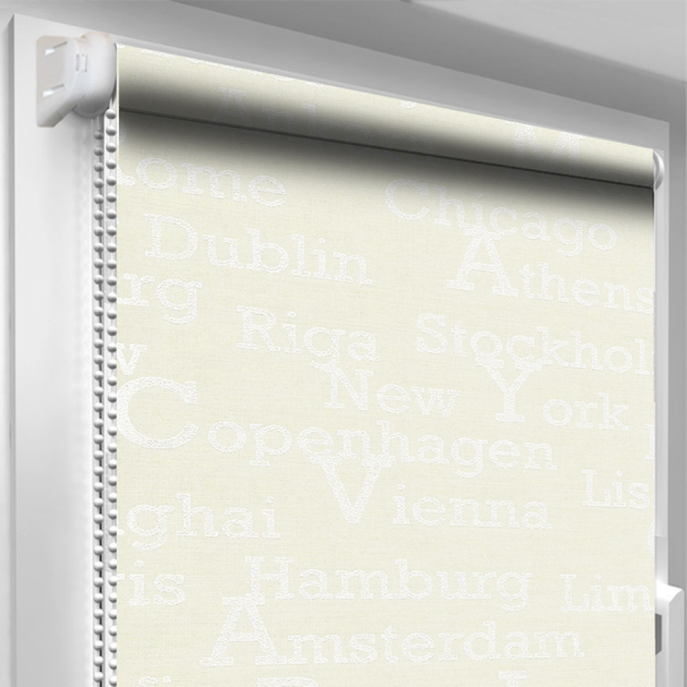 Тканинні ролети Літери В 913 білий