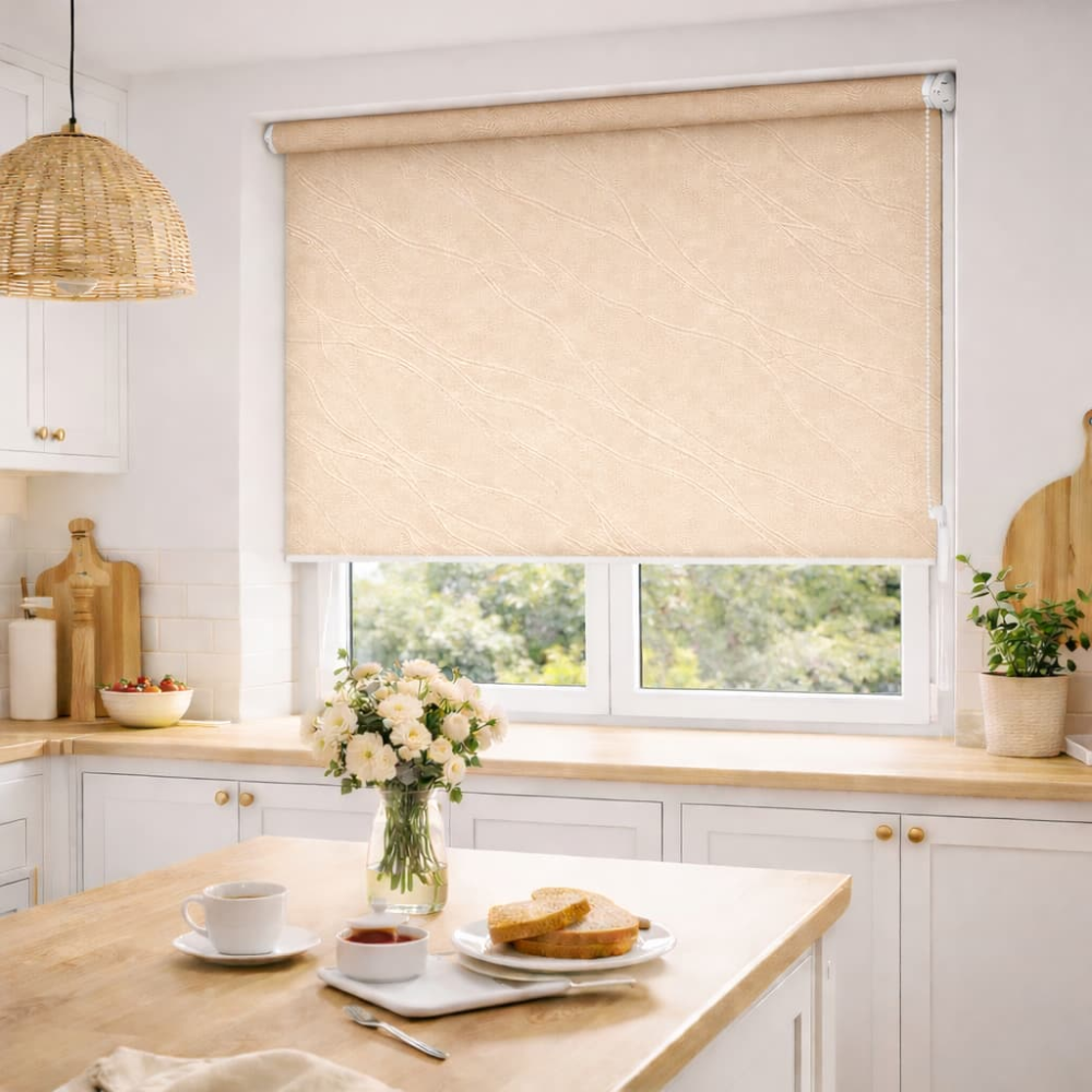 Тканинні ролети Вода 1839 кавовий