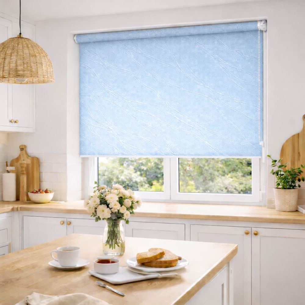 Тканинні ролети Вода 1840 блакитний