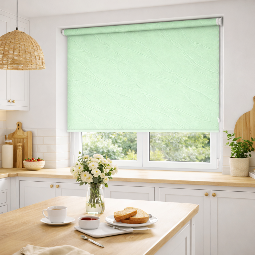 Тканинні ролети Вода 2073 салатний