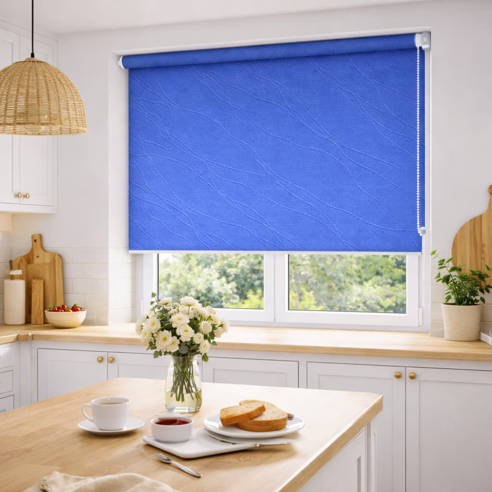 Тканинні ролети Вода 2090  синій