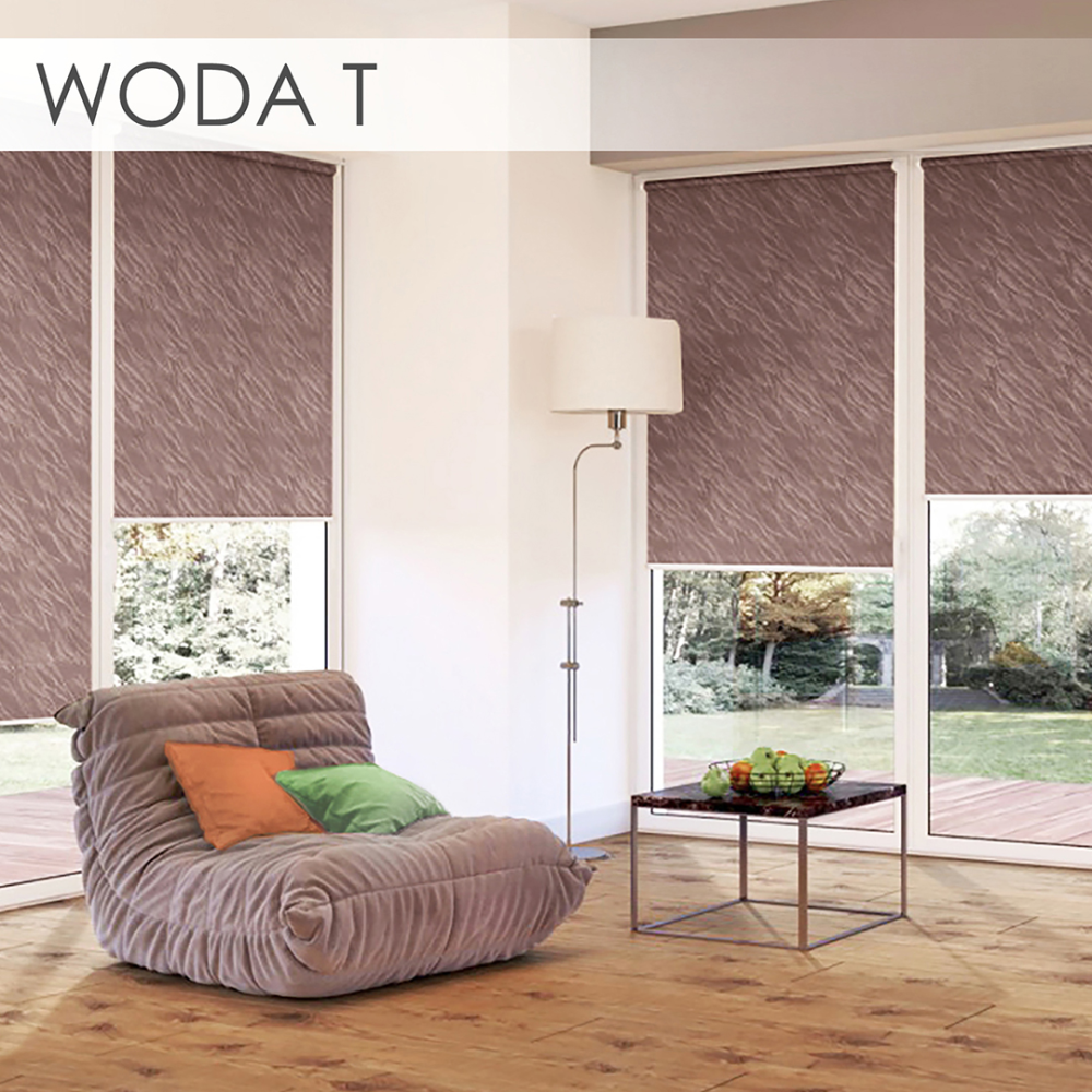 Тканинні ролети Вода 1827 коричневий