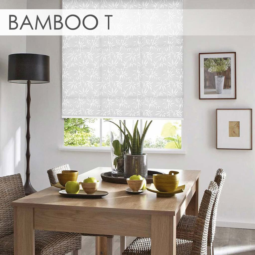 Тканинні ролети Бамбук білий